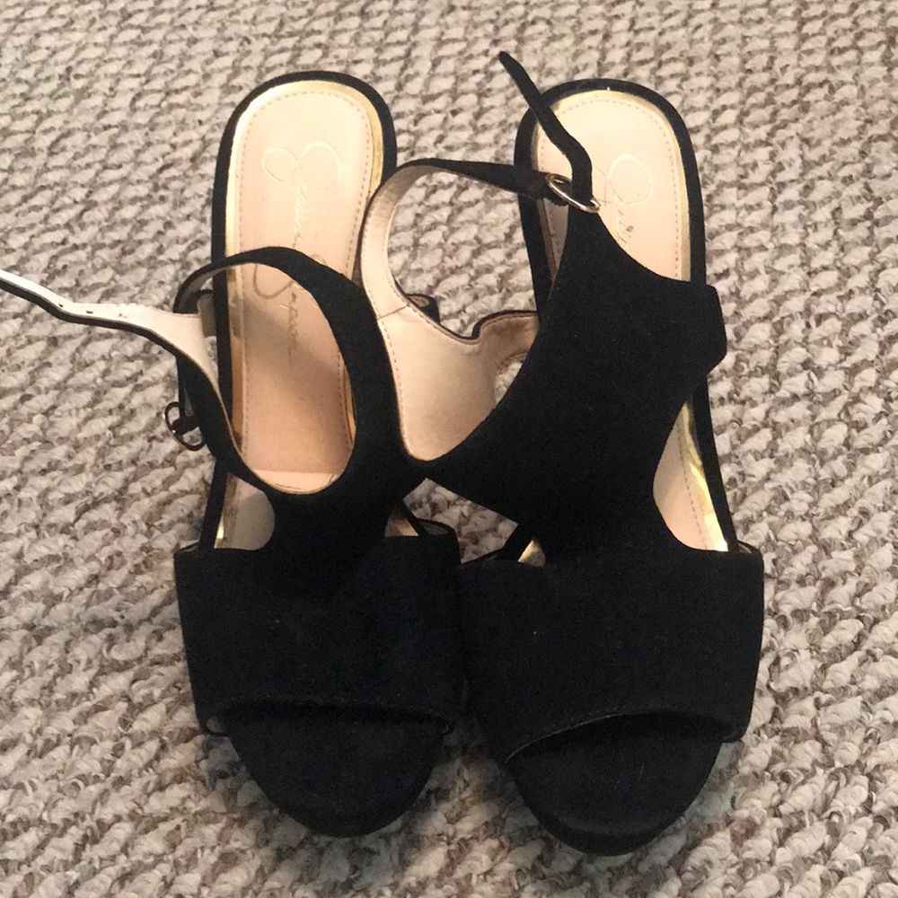 Jessica Simpson suede heels
